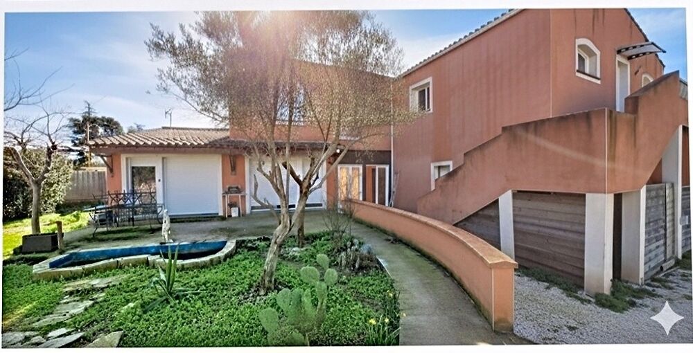 Vente Maison VILLA 4 FACES  - T4 + T2 INDÉPENDANT - GARAGE 100 m² - PISCINE - TERRAIN 1 045 m² -  SALLES-D'AUDE - 315 000 Salles d aude