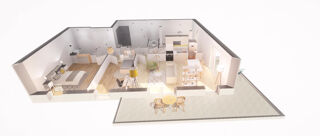  Appartement  vendre 4 pices 73 m
