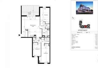  Appartement � vendre 4 pi�ces 89 m�