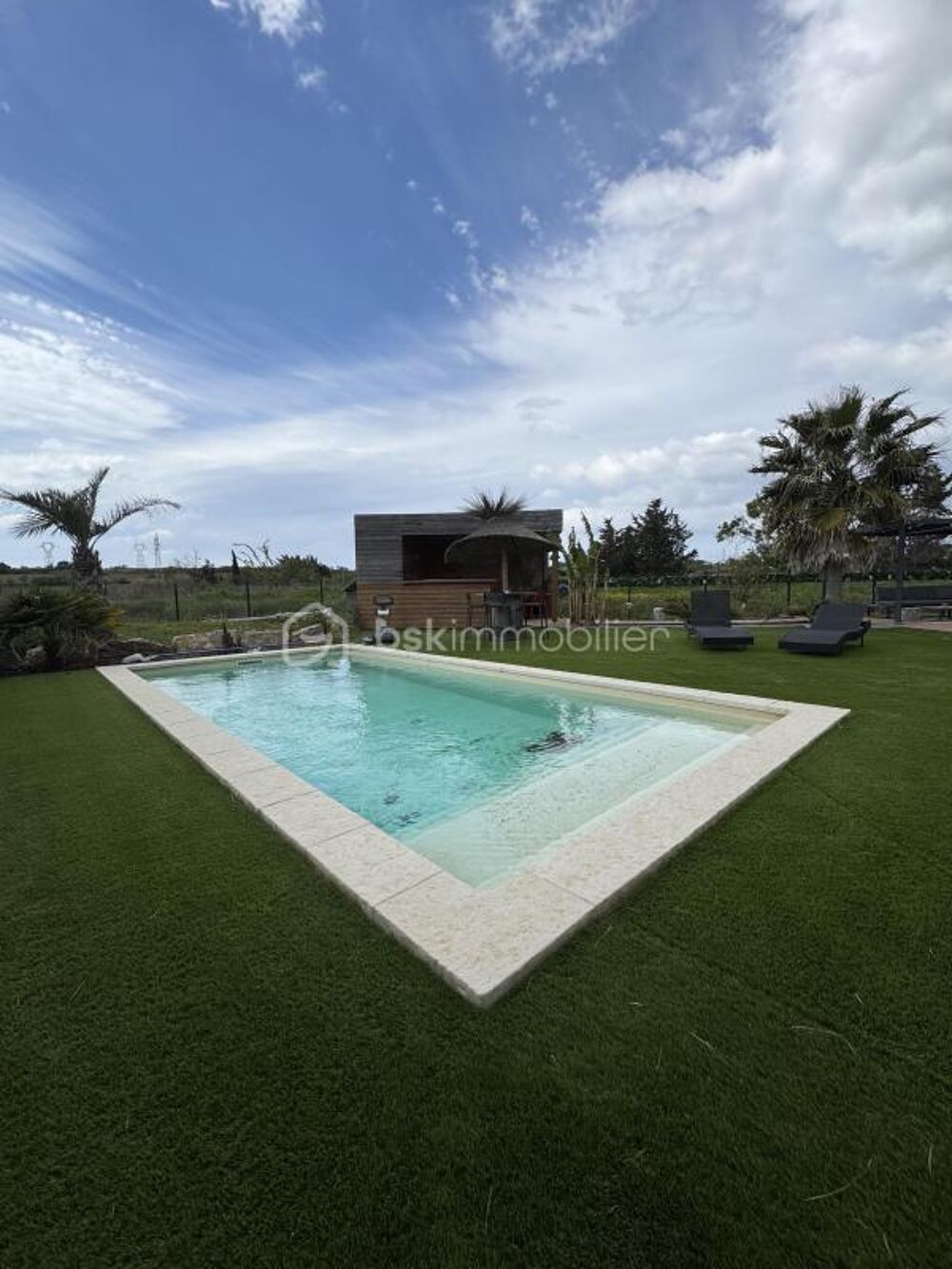 Vente Villa 34370 MARAUSSAN - VILLA 2023 - PLAIN PIED - 163m2 - TERRAIN 1040m2 - DOUBLE GARAGE - PISCINE - POOL HOUSE - Maraussan