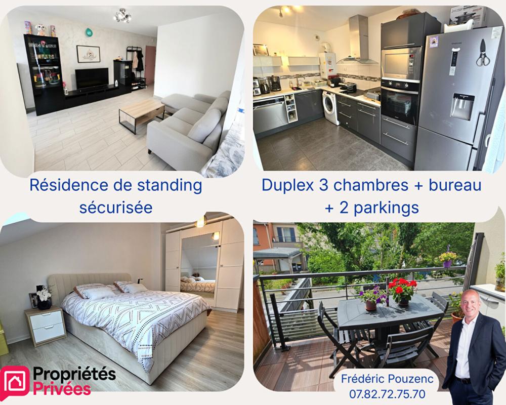 Trappes / Duplex récent de 96 m2 / 3 chambres + 2 parkings