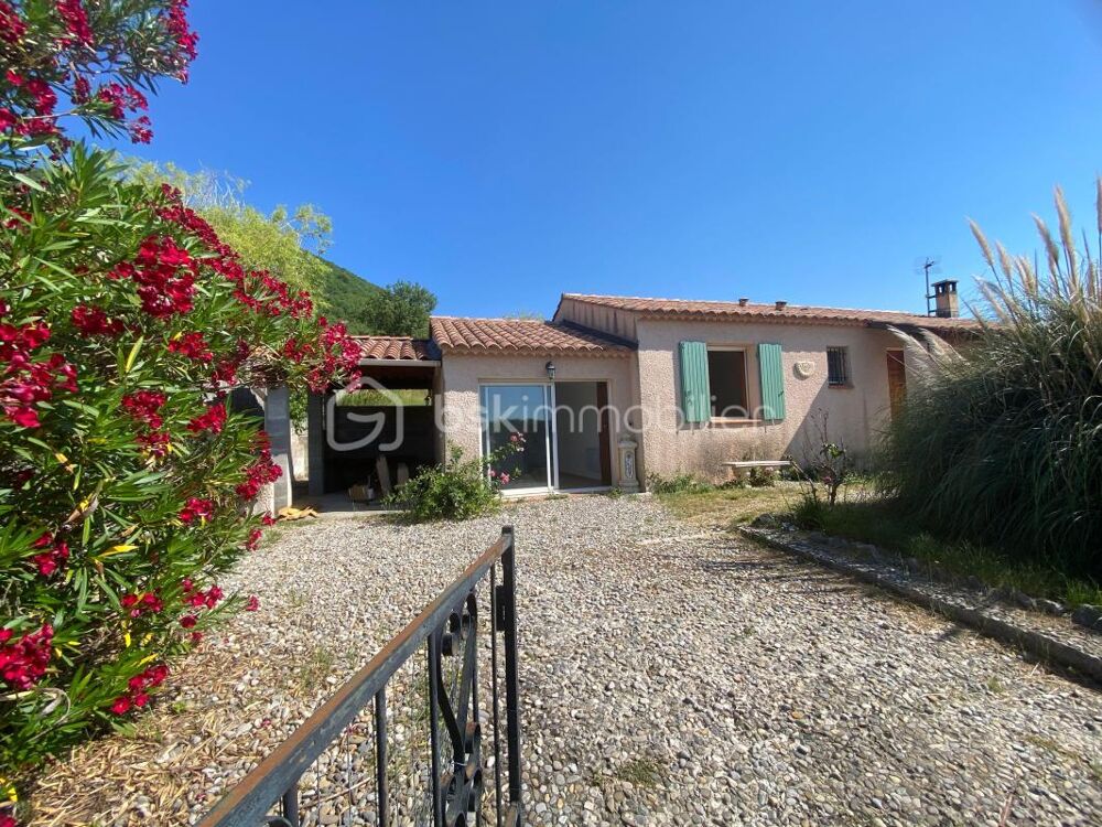 Vente Maison Jolie maison provençale de plain-pied lumineuse avec cheminée - 4 chambres avec garage aménagé et terrain en restanque clôturé d Banon
