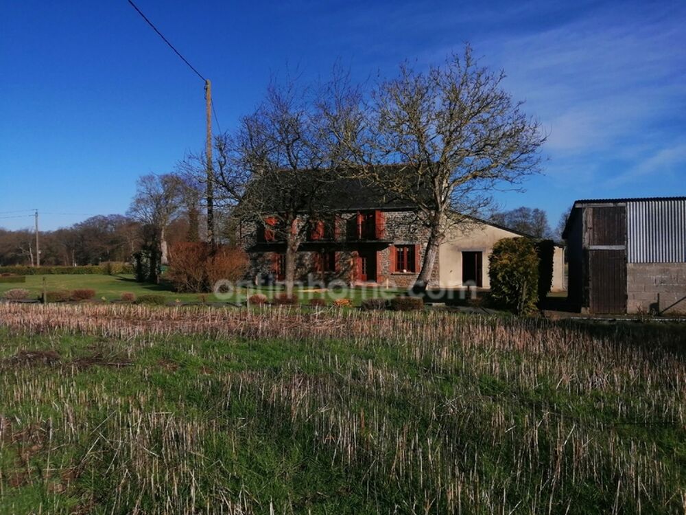 Maison à vendre 6 pièces terrains et hangars SAINT DOMINEUC (35)
