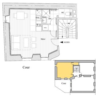  Appartement � vendre 1 pi�ce 24 m�