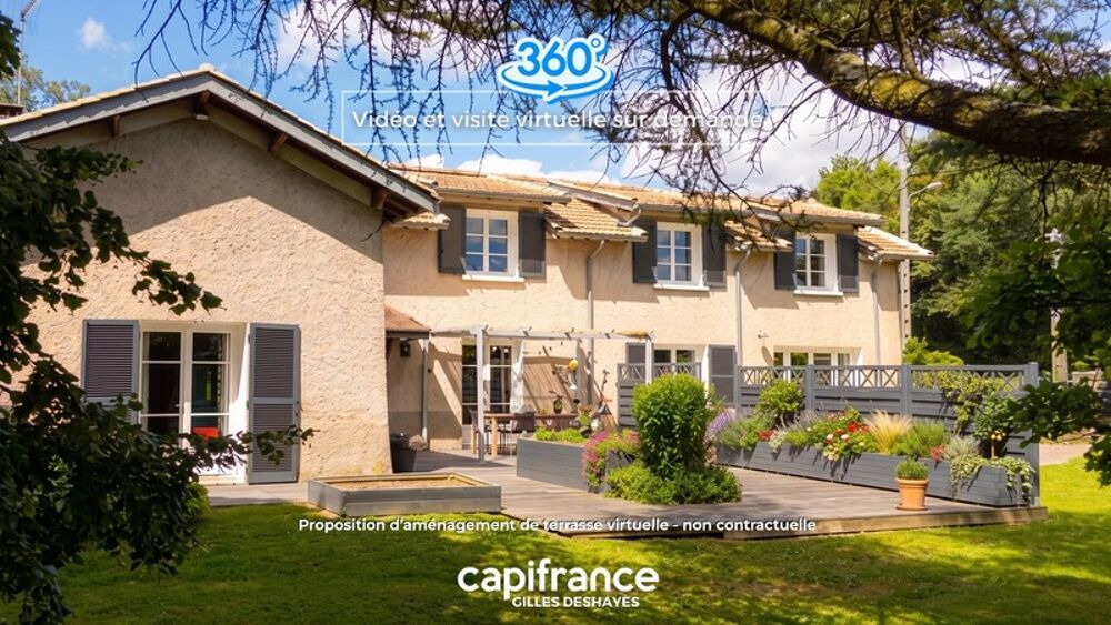 Maison de 1900 à Lurcy, secteur Montmerle-sur-Saône / Messimy-sur-Saône, 172 m² habitables, 187 m² au sol, sur un terrain arboré