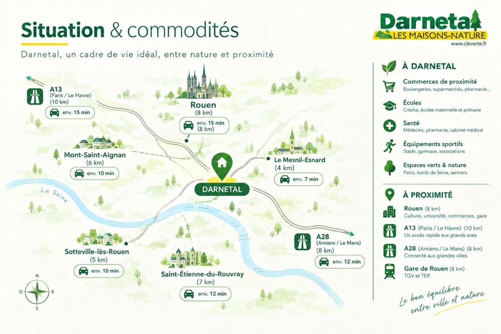 Vente Maison BELLE OPPORTUNITÉ A DARNETAL ! TERRAIN + MAISON neuve 115m² Darnetal