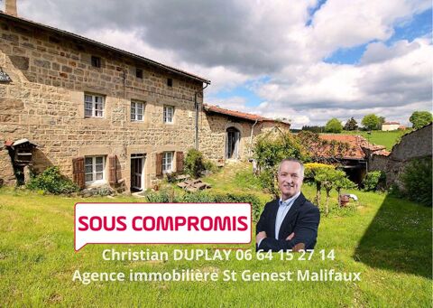   Entre Saint Genest Malifaux et Marlhes 42660 Corps de ferme en pierre sur environ 914m² de terrain  attenant Maison - 10 pièce(s) - 150 m²