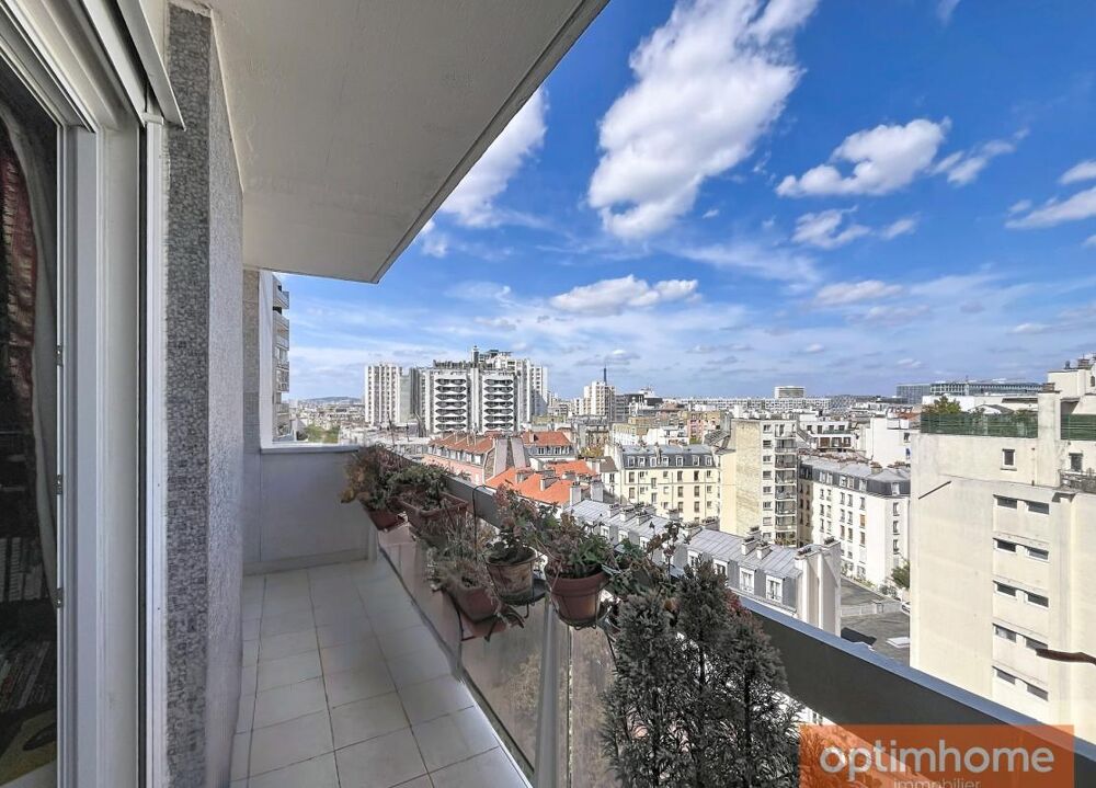 Vente Appartement 11ème ÉTAGE - VUE PANORAMIQUE SUR PARIS - 90 m² - 3 CHAMBRES - BALCON - 2 Places de parking & Cave Paris 14