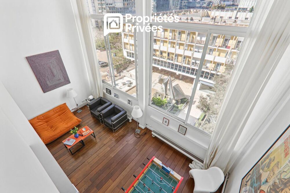 Vente Appartement Atelier d'artiste en duplex,136,7 m² , 3 chambres, esprit Le Corbusier, 5e et 6e étage Courbevoie