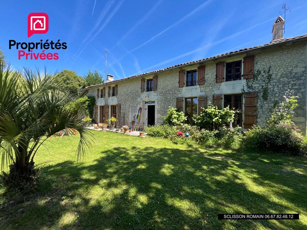 Vente Maison Charentaise Berneuil - 186 m2 - 3 chambres - jardin arboré - PRIX 228 778 HAI Berneuil