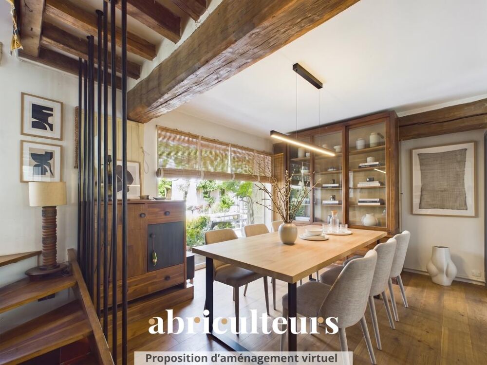 Vente Maison Historique de Charme 103 m²  Cour Pavée & Terrasse  Le Pecq (78230)