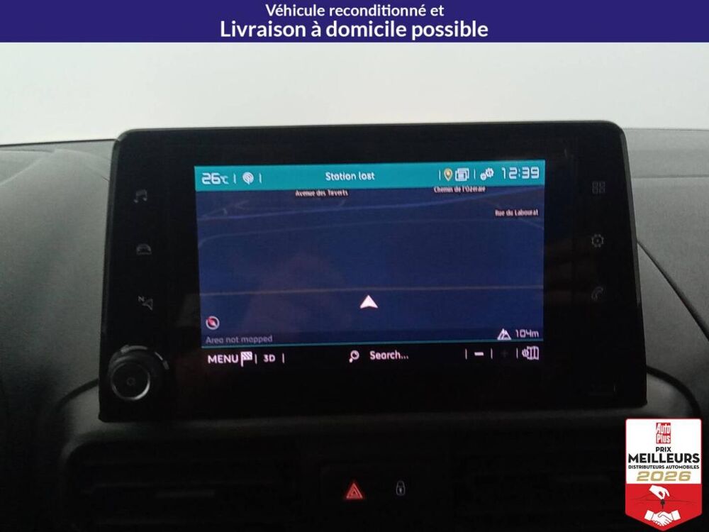 Berlingo VAN M 130CV BVA WORKER 3PL +Cam&eacute;ra de rec 2020 occasion 10150 Lavau