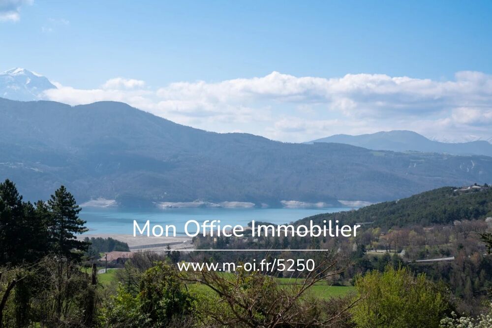 Vente Terrain Référence : 6621-MTE. - Terrain viabilisé et borné avec permis purgé -  Vue Lac de Serre-Ponçon Prunieres