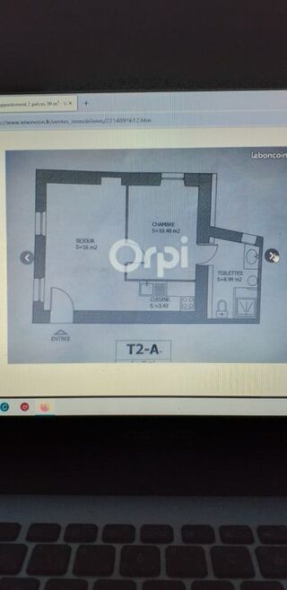  Appartement � louer 2 pi�ces 39 m�