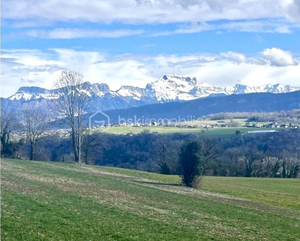 Vente Terrain Terrain seul ou deux parcelles de 1000m² et 1200m² constructible plein sud – Vue plongeante sur le château de Lovagny  – À 15 mi Lovagny