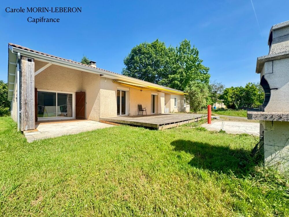 Maison de plain-pied, 4 chambres, double garage et jardin