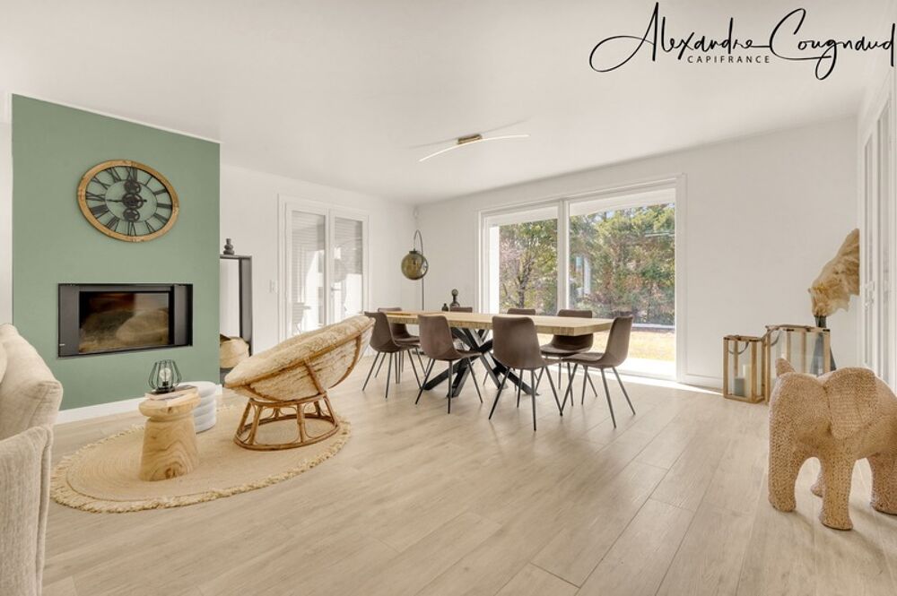 A vendre SAÏX (81) - Maison darchitecte P8 de 309 m² avec piscine, grand terrain constructible et vue Montagne Noire