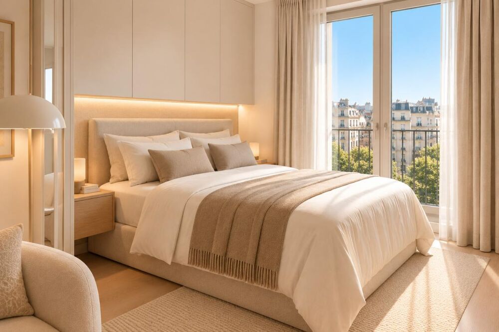 STUDIO NEUF DE 34 M² AU 4E ÉTAGE AVEC BALCON À 5 MIN À PIED DU RER