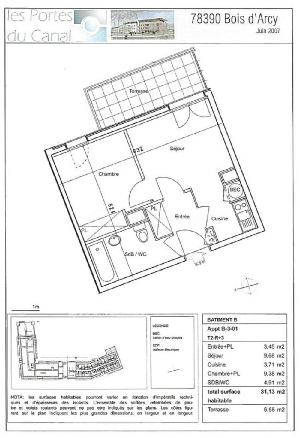Vente Appartement Spécial investisseurs - T2 meublé et parking en résidence gérée Bois d arcy