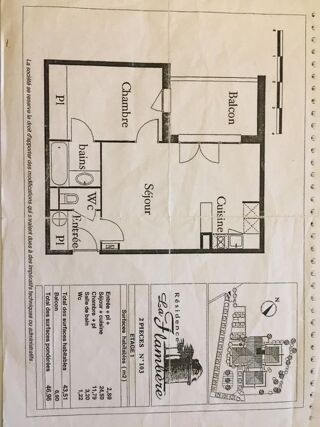  Appartement � louer 2 pi�ces 45 m�