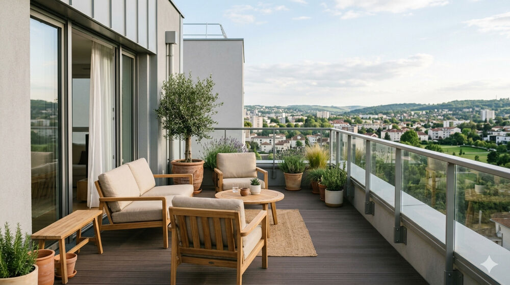 - T5 en ETAGE ELEVÉ avec TERRASSE, PROCHE MÉTRO 14 -