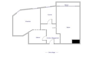  Appartement � vendre 2 pi�ces 45 m�