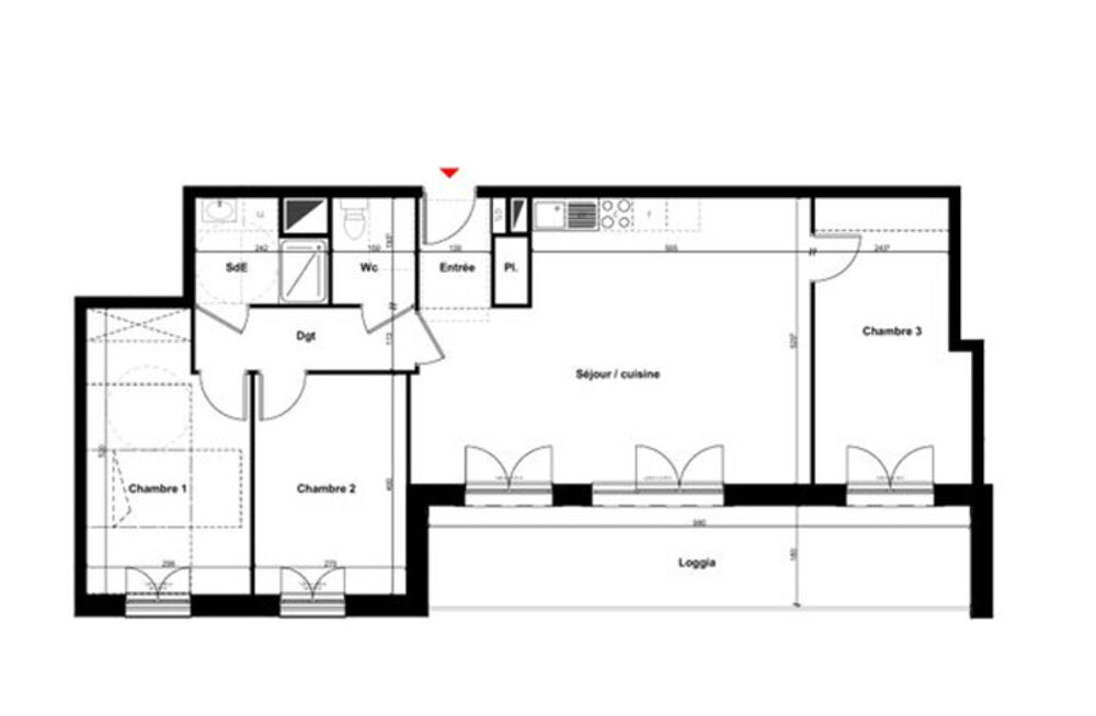 Appartement T4 à PONT L'EVEQUE (14)