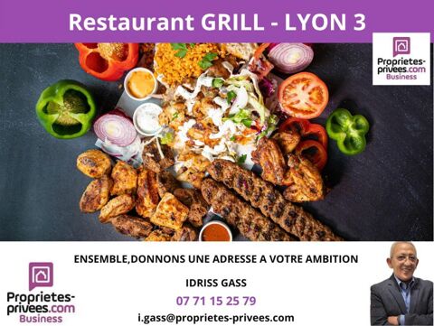 69003 LYON -  FONDS DE COMMERCE RESTAURANT GRILL, TERRASSE 110000 69003 Lyon