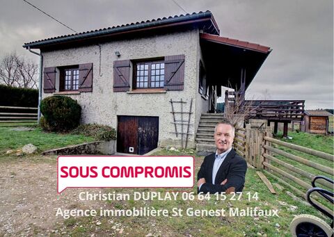   SOUS COMPROMIS  Marlhes 42660 dans un hameau à 1,5 km du centre du village, maison traditionnelle sur sous-sol  124m² habitables Maison - 7 pièce(s) - 124 m²
