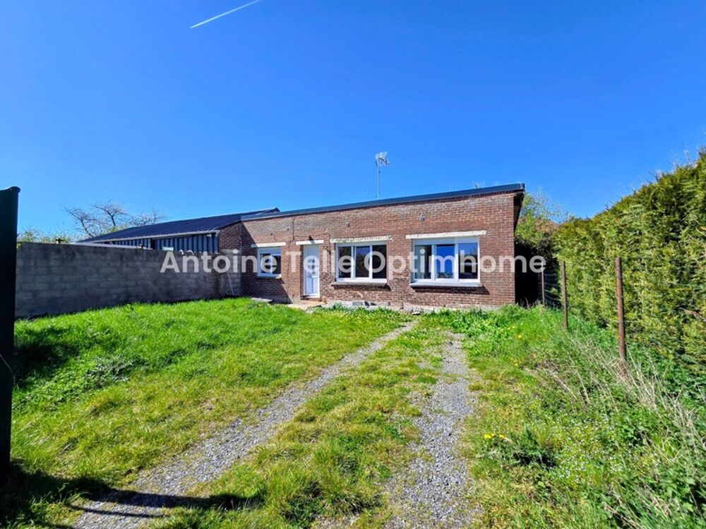 Exclusivité - Poix du Nord - Ensemble avec maison louée + deux batiments de 80m²  Idéal investisseur ou activité pro