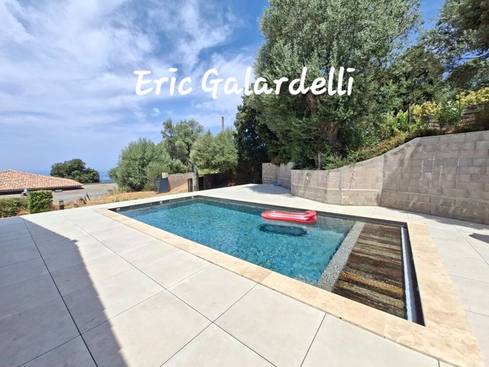 À vendre  Charmante villa 3 pièces avec piscine et vue panoramique sur le golfe du Valinco  Viggianello (20)