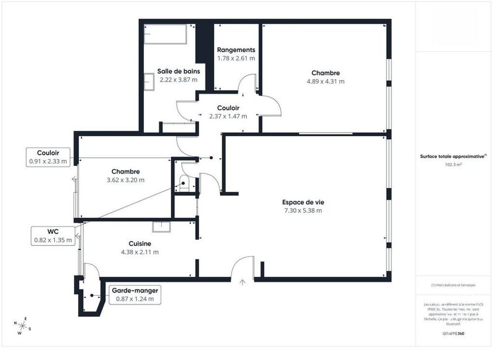 Location Appartement Appartement de 103m2 à louer sur Garches Garches