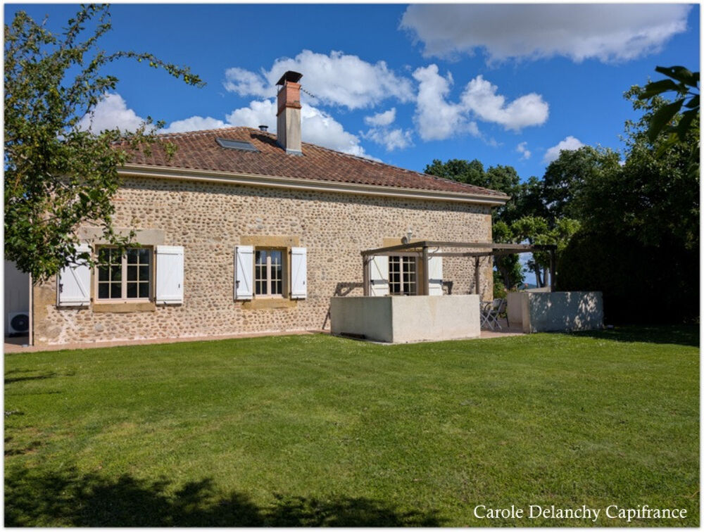 Vente Maison Ancien presbytère rénové – 232 m² – 4 chambres – Dépendances – Terrain de 2 959 m², Saint-Agnet (5 min Garlin / 10 min Aire-sur- Saint agnet