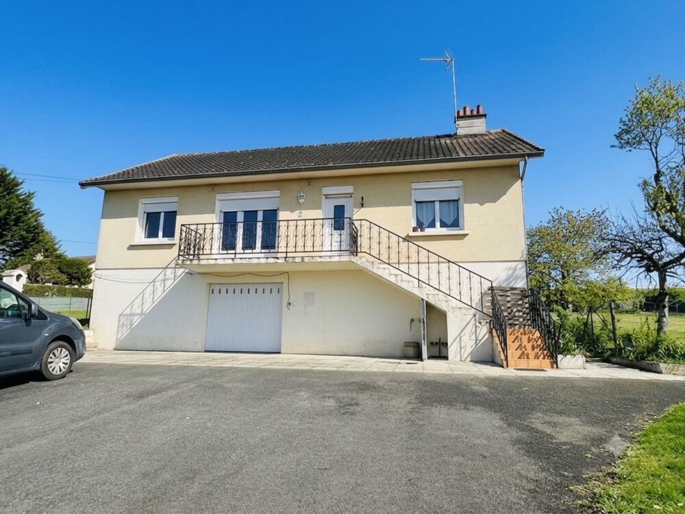 Maison 3 chambres + grand sous sol et grand terrain clos 10 min Châtellerault
