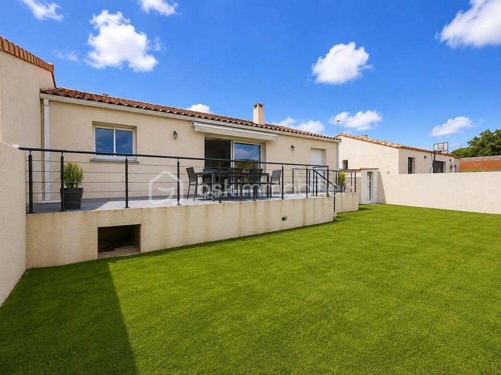 Vente Villa MAUREILHAN – VILLA RÉCENTE 3 CHAMBRES AVEC GARAGE, TERRASSE ET TERRAIN PISCINABLE Maureilhan