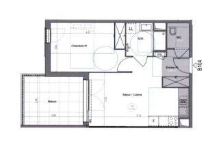  Appartement à louer 2 pièces 43 m²