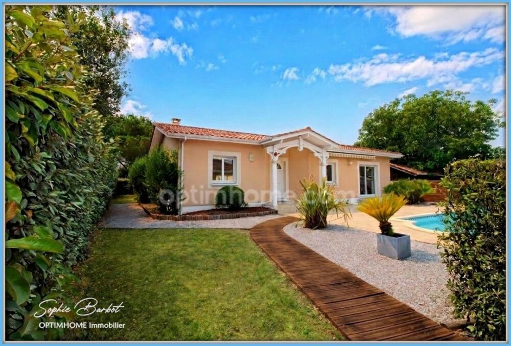 Vente Maison GUJAN-MESTRAS – Maison familiale de plain-pied avec piscine chauffée, double garage et calme absolu Gujan mestras
