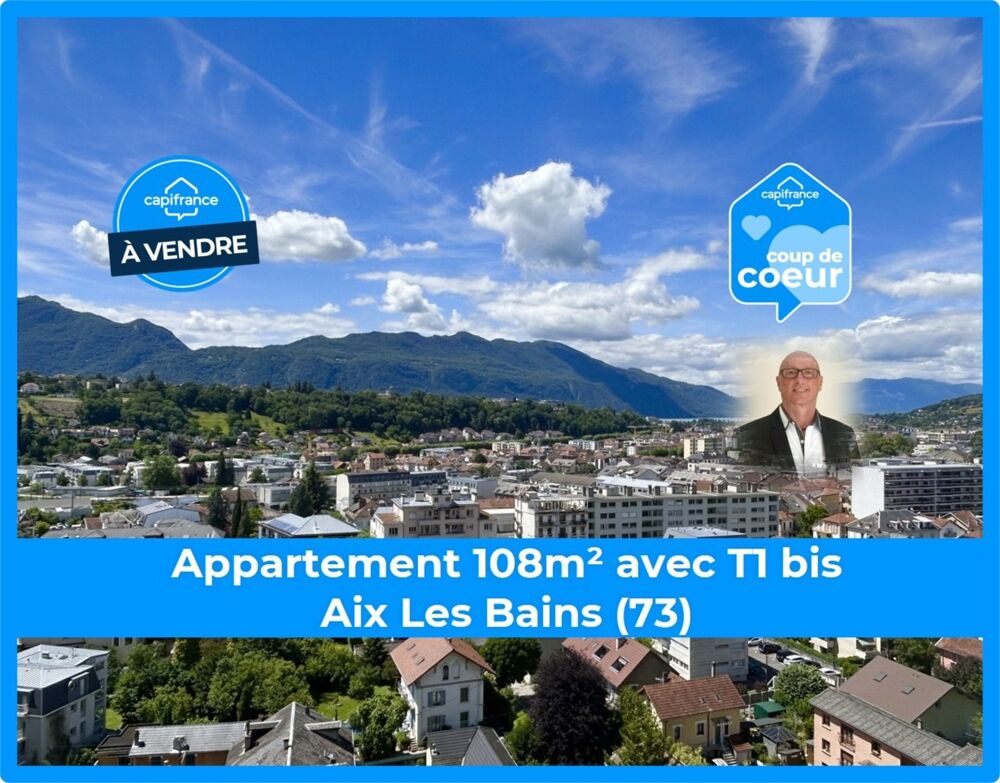 Vente Appartement Rare appartement de 108 m² au dernier étage avec T1 bis indépendant – Centre-ville d'Aix-les-Bains (73) Aix les bains