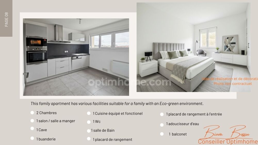 Appartement à vendre T3 lumineux HOMECOURT (54)