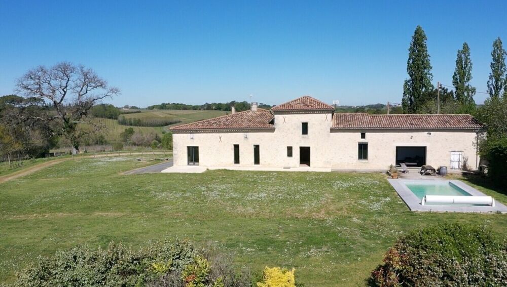 Entre-deux-Mers, maison ancienne rénovée avec vue dominante