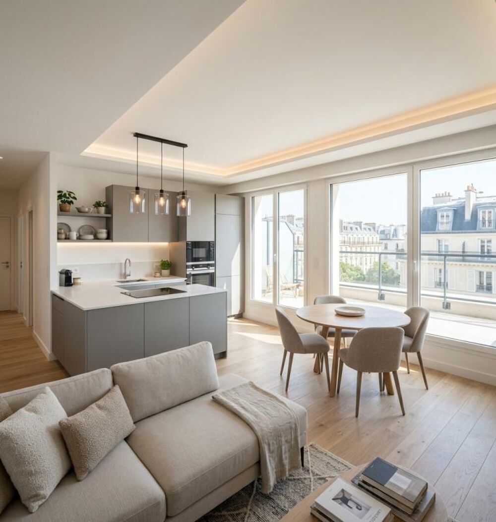 À vendre  Grand T5 traversant au dernier étage avec terrasse et loggia  Bagneux  À 700 m du RER