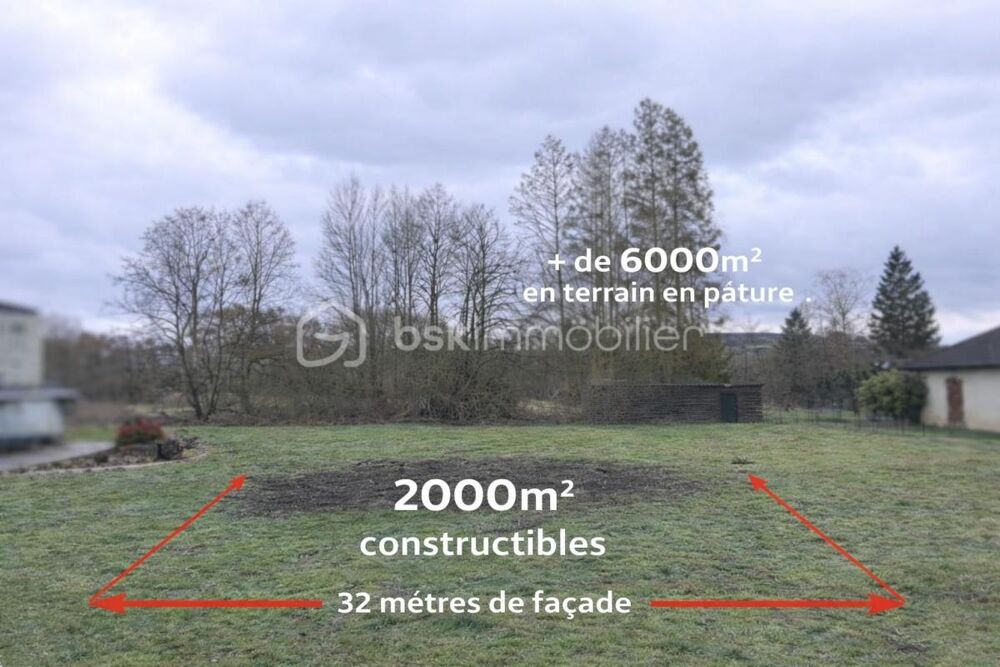 Vente Terrain Terrain à bâtir Tournes – 2 000 m² + terrain – 8 045 m² – Rare Tournes