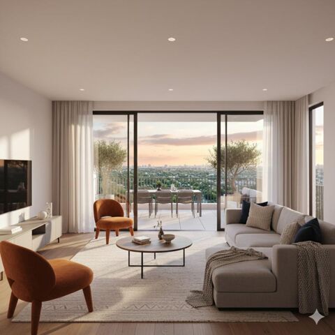   DERNIER �TAGE 3 PIECES ESPACES EXTERIEURS DANS UNE RESIDENCE DE STANDING PROCHE BORDS DE MARNE Appartement - 3 pi�ce(s) - 65 m�