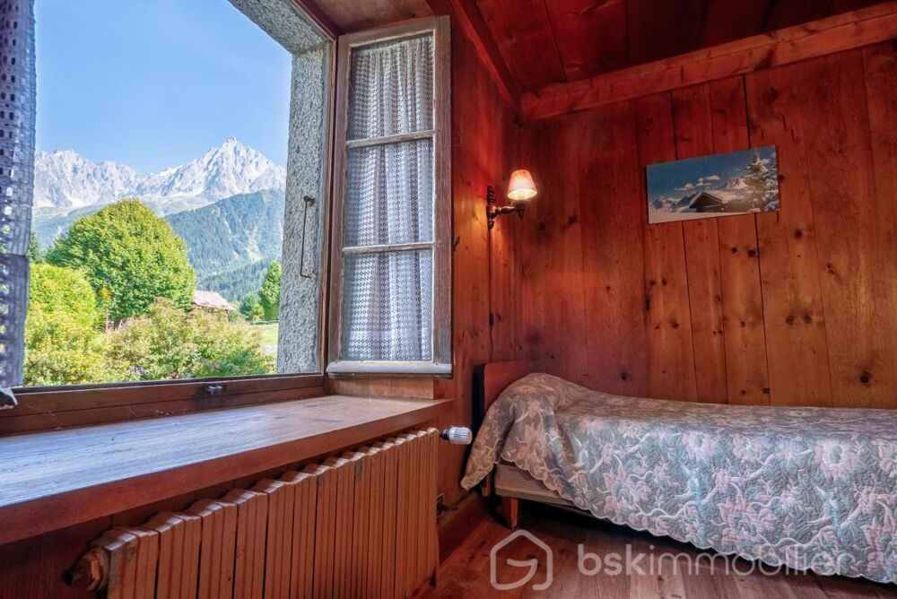 Chalet vue Mont-Blanc, vallée de Chamonix