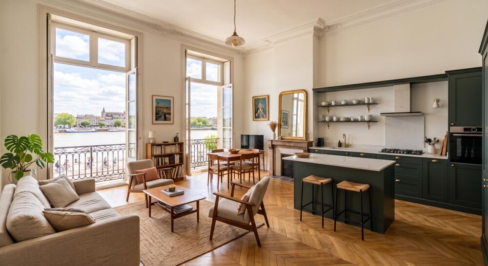 Vente Appartement ***SUPERBE T3 avec CLIMATISATION sur les QUAIS DES CHARTRONS, VUE GARONNE ET ASCENSEUR !!*** Bordeaux
