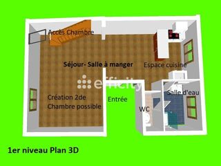  Appartement  vendre 3 pices 57 m