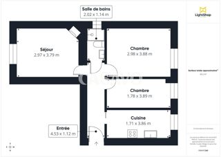  Appartement à vendre 3 pièces 47 m²