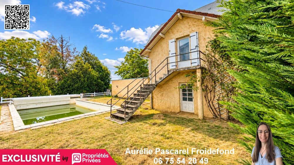 Vente Maison 129 000 // LUBERSAC (19210) - Maison à rénover de 135 m² + GARAGE de 90m² avec piscine et dépendance sur TERRAIN DE 2000M² // EX Lubersac