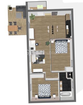  Appartement � vendre 4 pi�ces 85 m�