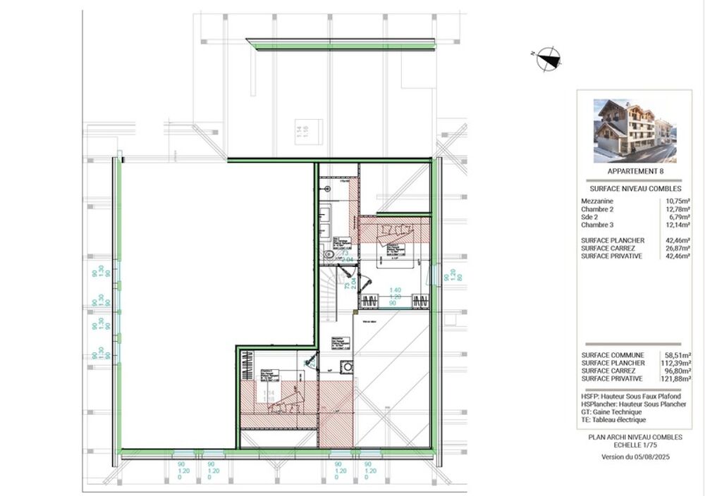 Vente Appartement ''LES BUREAUX ET LOGEMENTS DE FERDINAND'' BRIANCON  CENTRE VILLE APPARTEMENT DUPLEX T4 Briancon